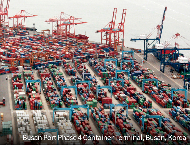 Busan Port Phase 4 Container Terminal, Busan, Korea image